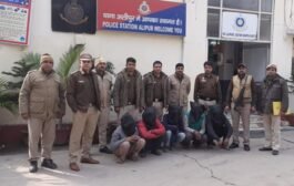 खेड़ा कला से अलीपुर थाना पुलिस की टीम ने पकड़े पांच चोर, चोरी किया गया माल बरामद